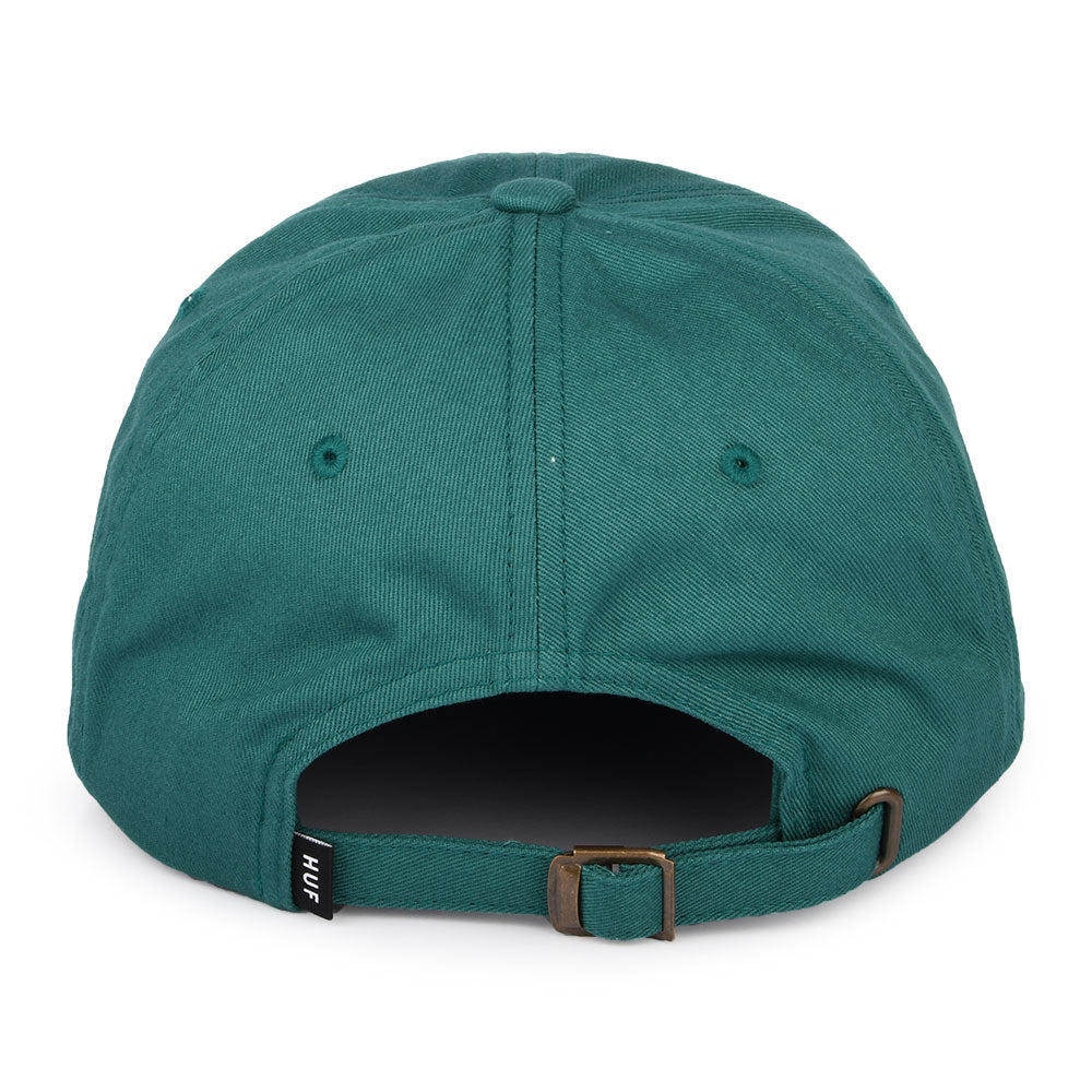 Gorra de béisbol Original Logo visera curvada de algodón de HUF - Verdemar