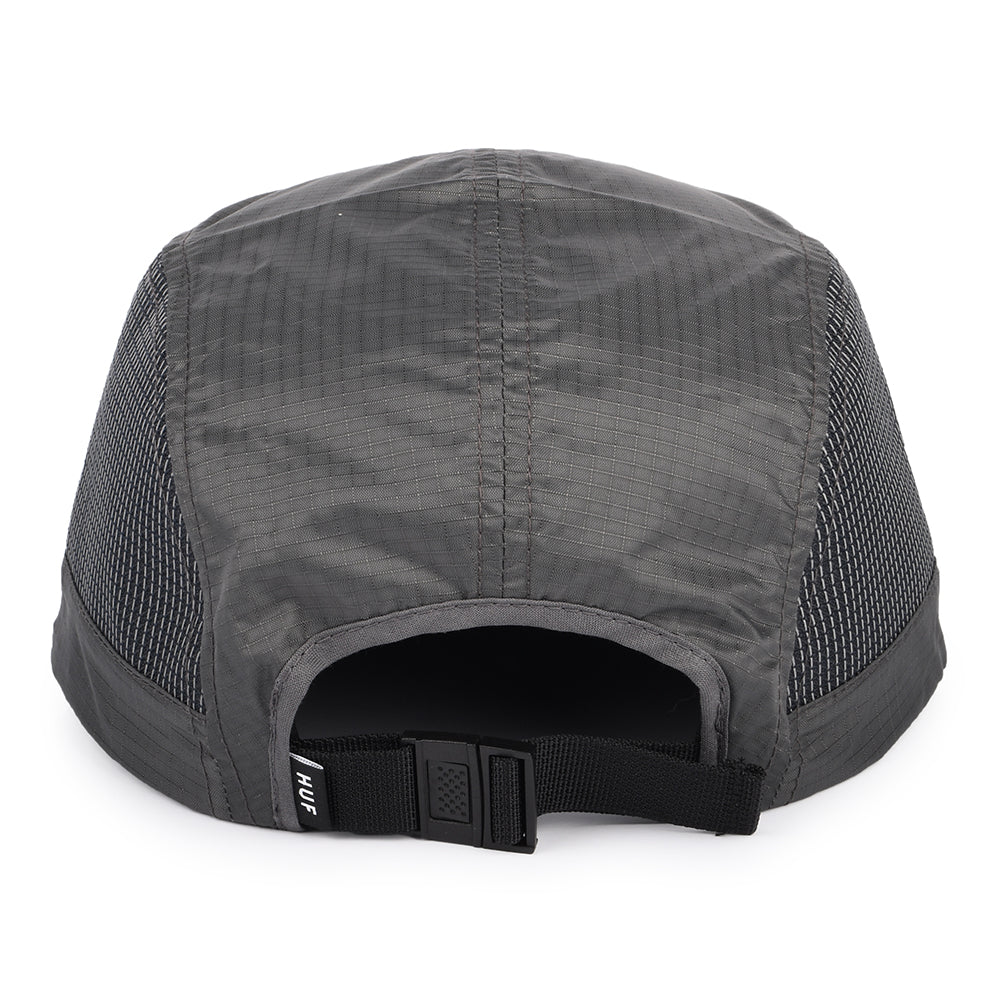 Gorra 5 paneles de Ripstop de HUF - Antracita