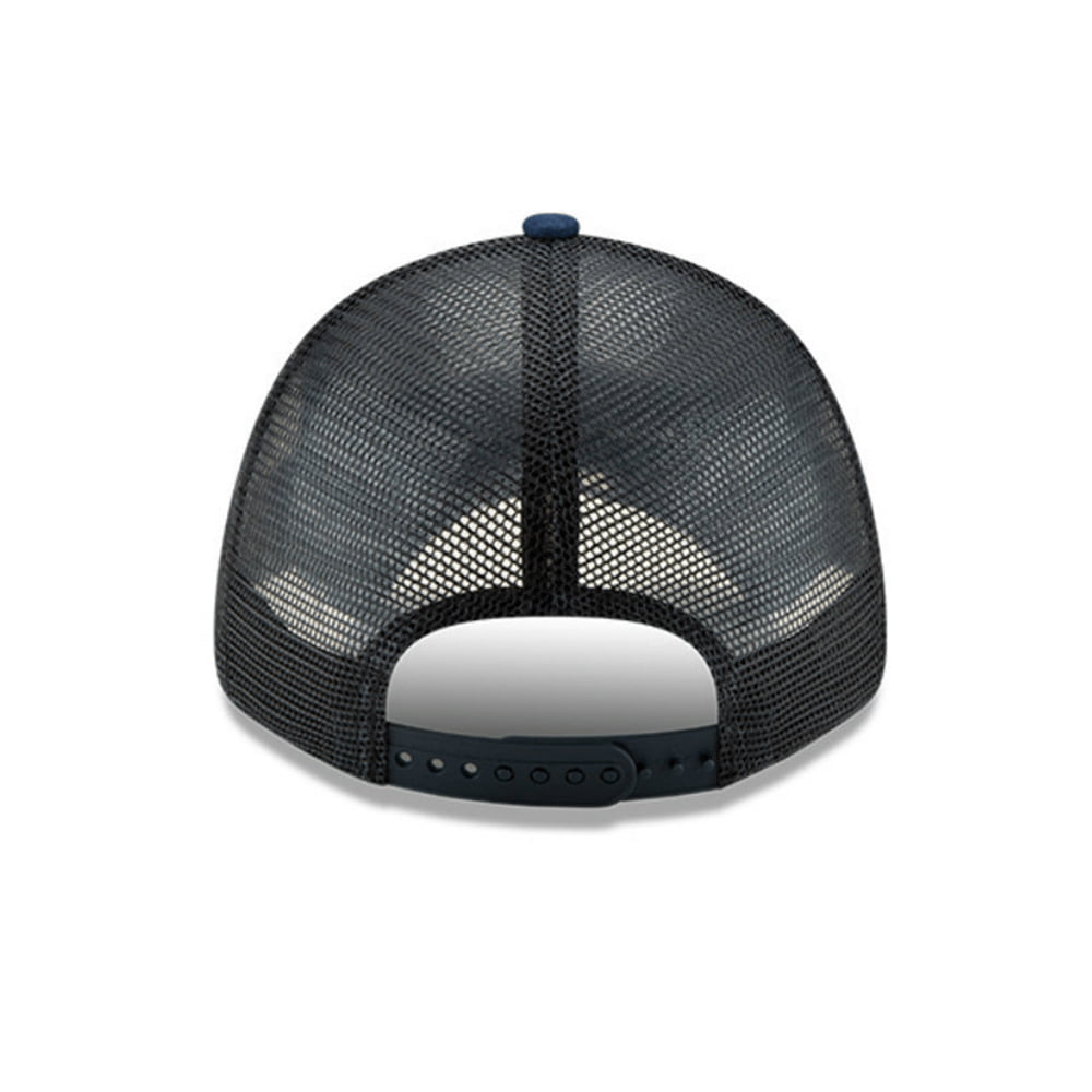 Gorra Trucker 9FORTY de ante Manchester United de New Era - Azul Marino