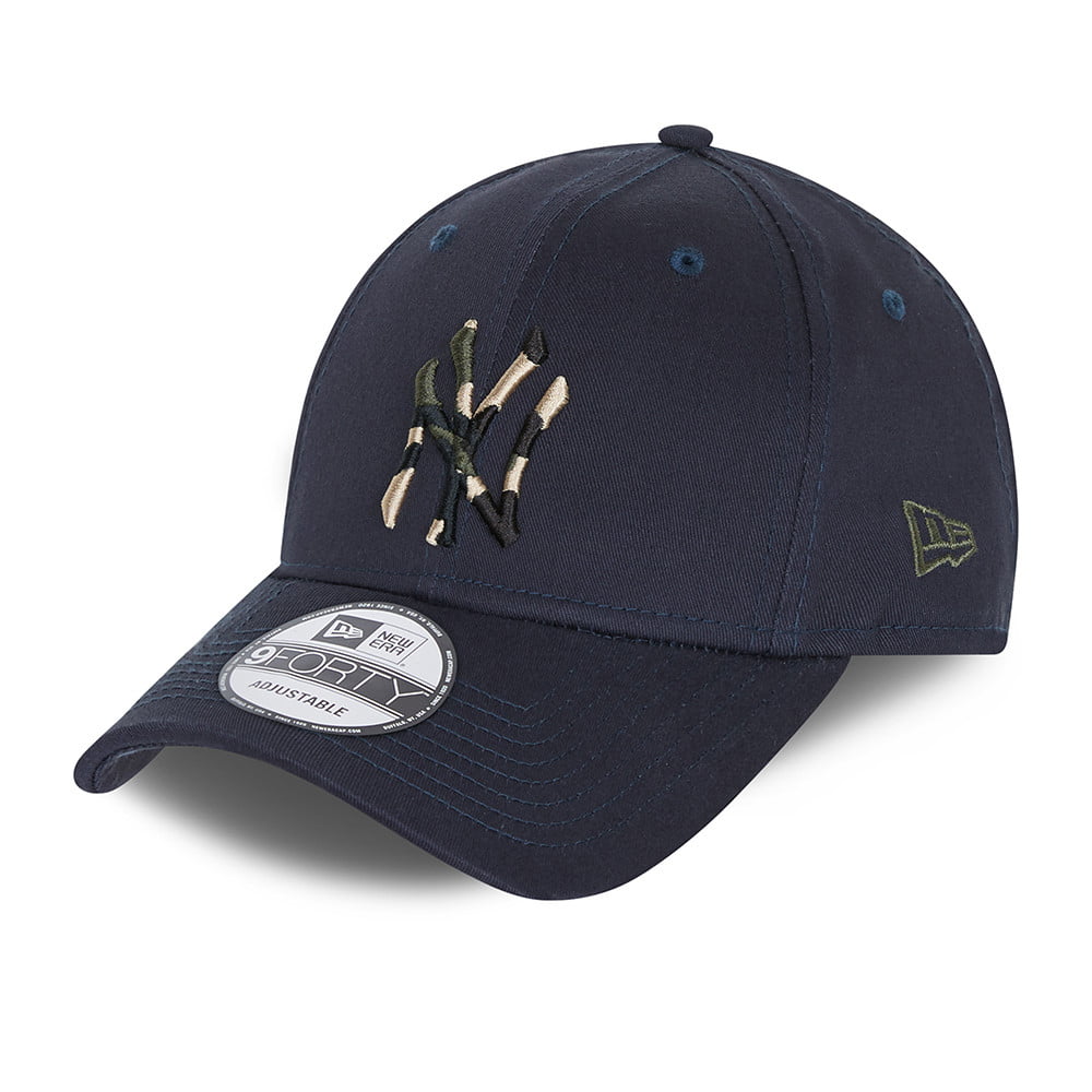 Gorra de béisbol 9FORTY MLB Camo Infill New York Yankees de New Era - Azul Marino