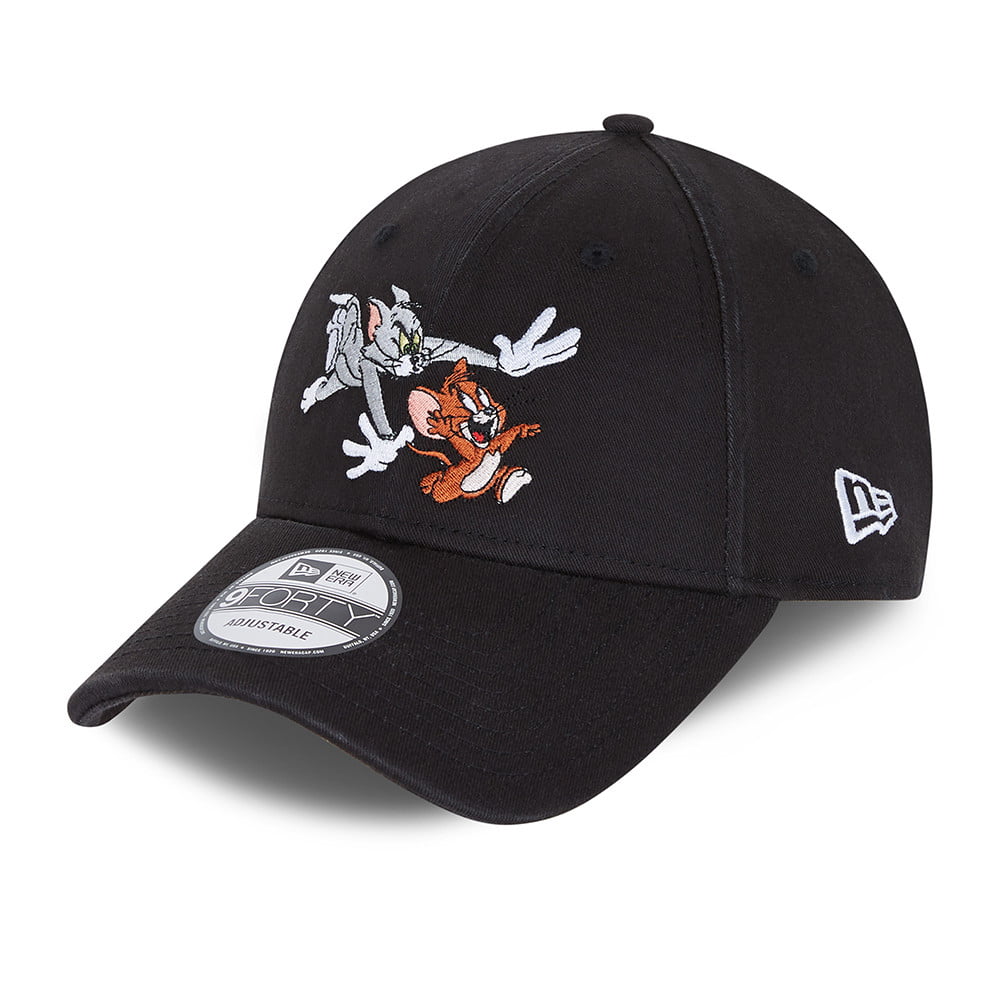 Gorra de béisbol 9FORTY Tom y Jerry de New Era - Negro