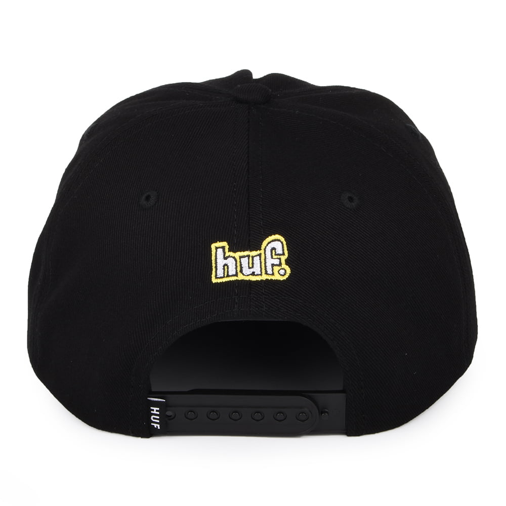 Gorra Snapback Roasted sin estructurar de HUF - Negro