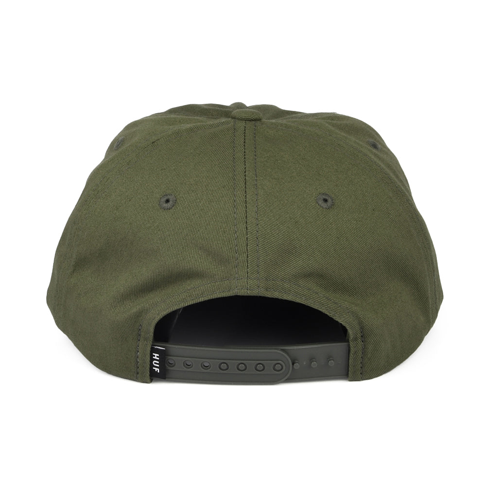 Gorra Snapback Box Logo sin estructurar de HUF - Verde Oliva