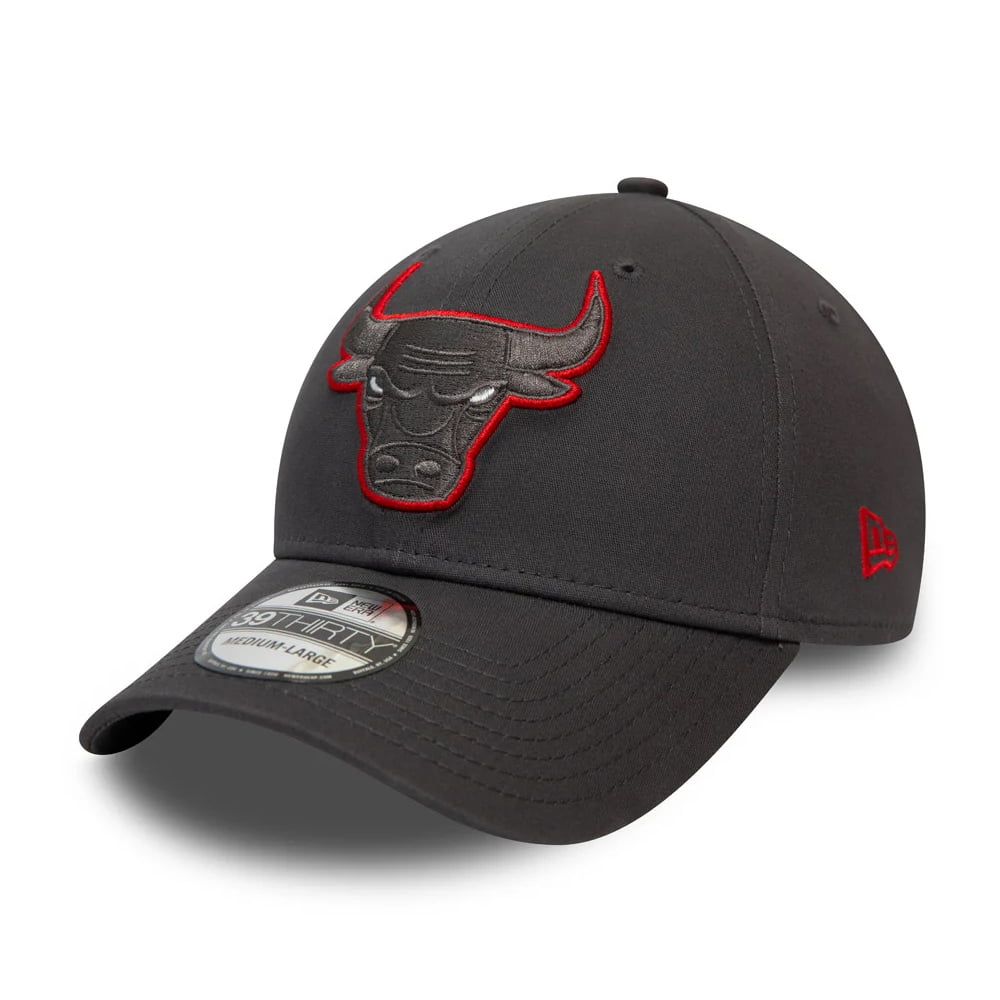 Gorra de béisbol 39THIRTY NBA Gris Pop Chicago Bulls de New Era - Grafito
