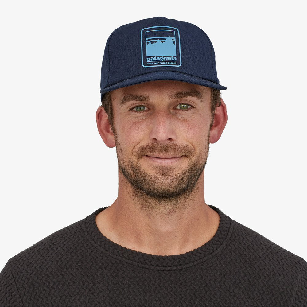 Gorra de béisbol Alpine Icon Funfarer de algodón orgánico de Patagonia - Azul Marino