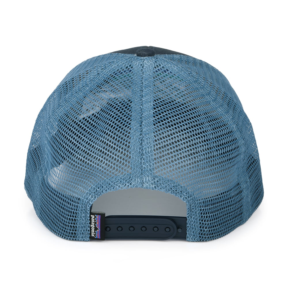 Gorra Trucker Line Logo Ridge LoPro de algodón orgánico de Patagonia - Azul Marino