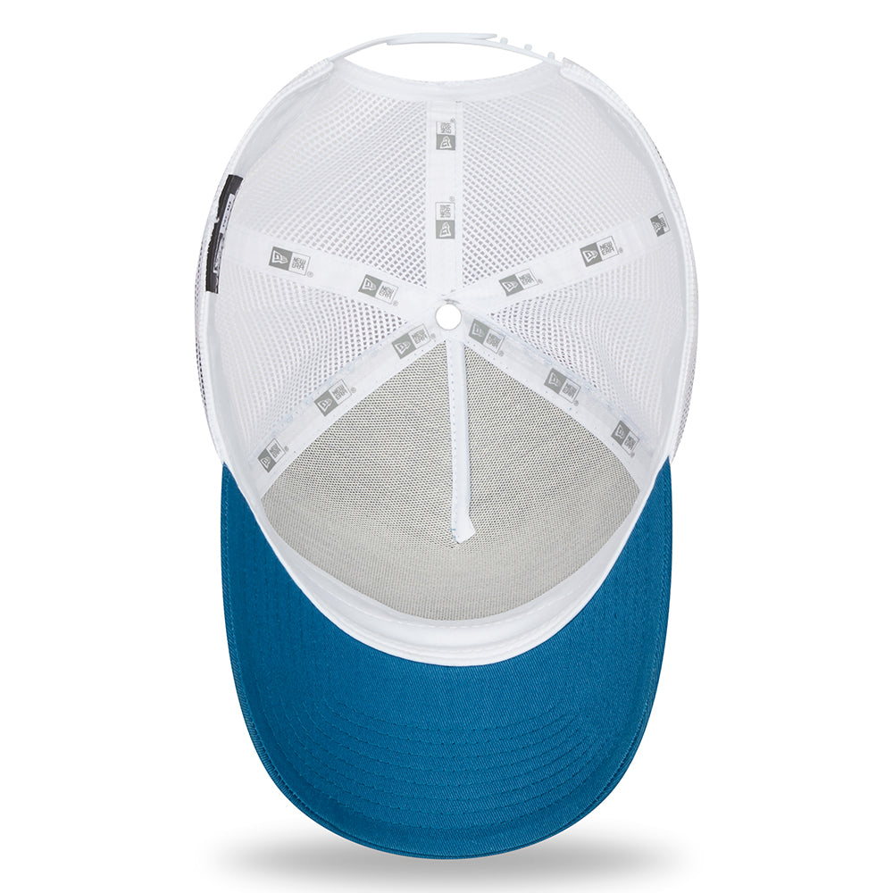 Gorra Trucker NE Camp Patch A-Frame de New Era - Verde Azulado