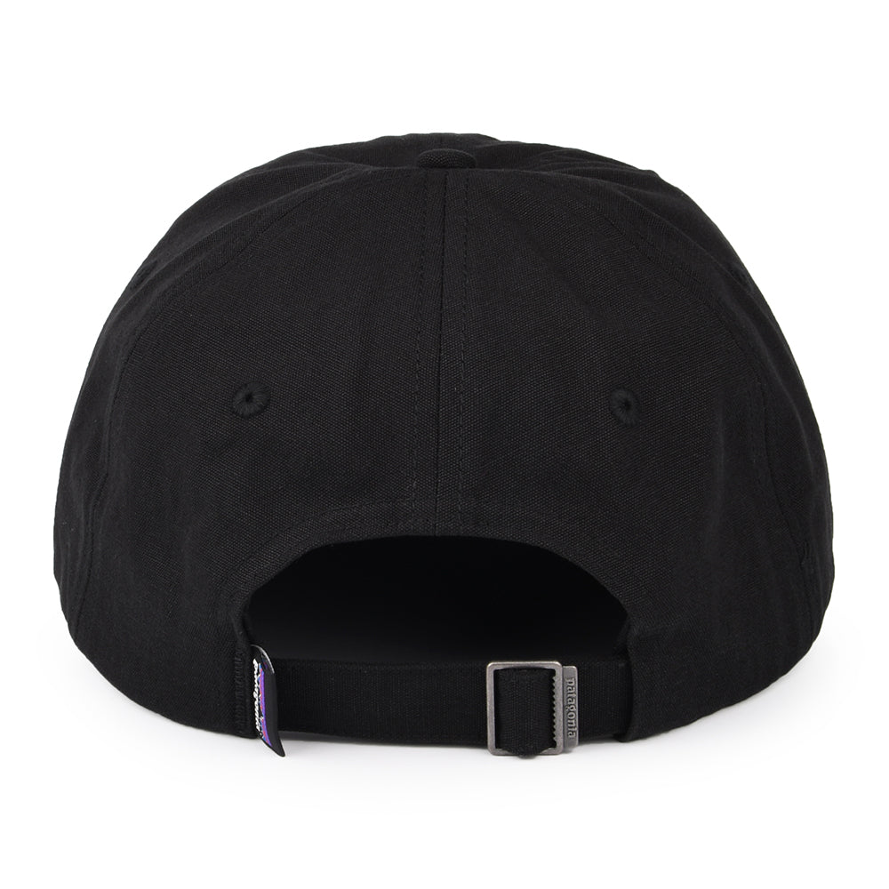 Gorra de béisbol 3 Skyline Trad de algodón orgánico de Patagonia - Negro