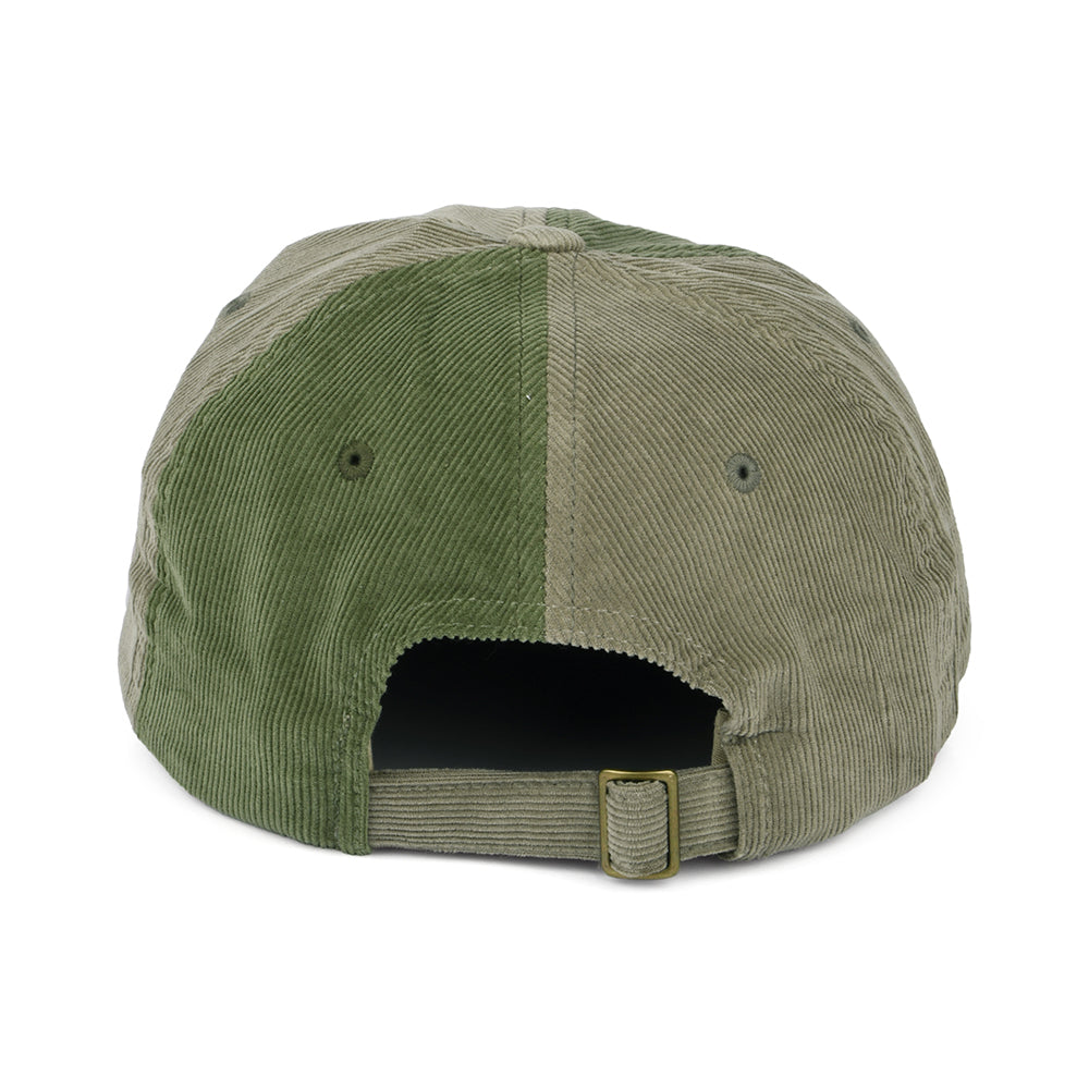 Gorra de béisbol Alton LP de pana Dos Tonos de Brixton - Verde Oliva