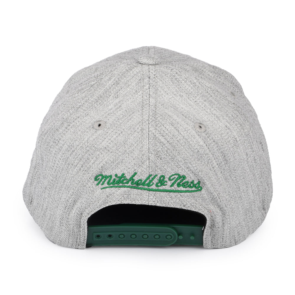 Gorra Snapback NBA Team Heather Stretch Boston Celtics de Mitchell & Ness - Gris Jaspeado