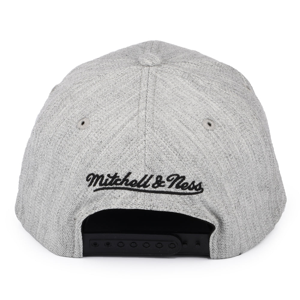 Gorra Snapback NBA Team Heather Stretch Brooklyn Nets de Mitchell & Ness - Gris Jaspeado