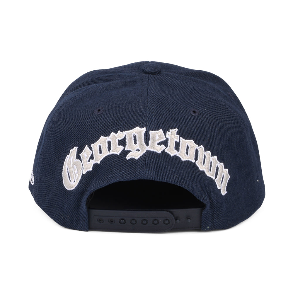 Gorra Snapback English Dropback Georgetown Hoyas de Mitchell & Ness - Azul Marino