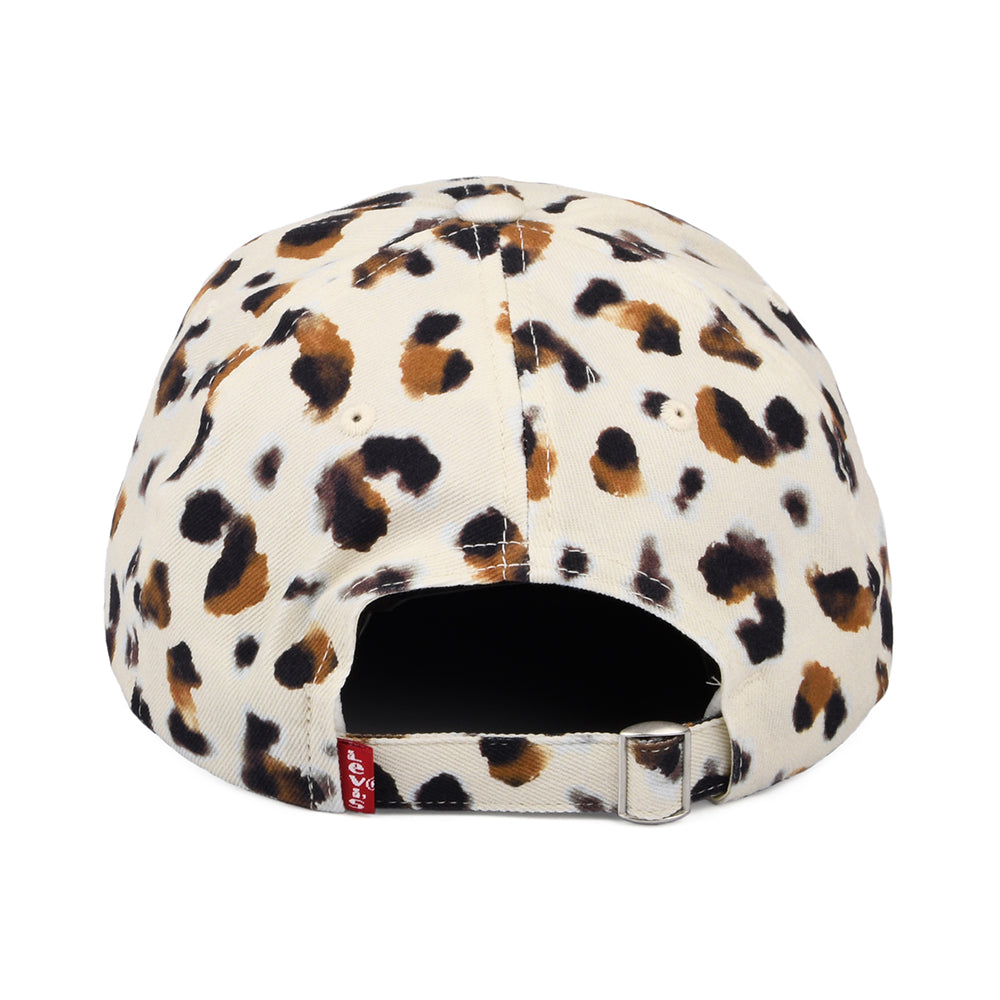 Gorra de béisbol mujeres Mid Batwing Flexfit Leopardo de Levi's - Marrón