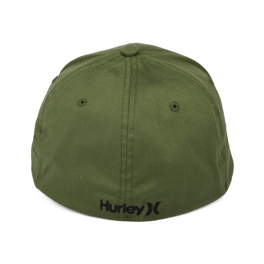 Gorra de béisbol One & Only Flexfit de Hurley - Verde Oliva