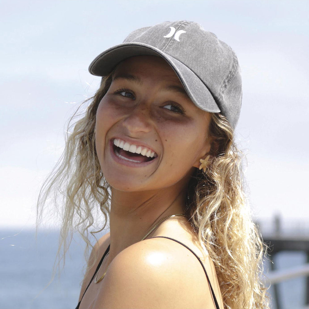 Gorra de béisbol Iconic para mujeres de Hurley - Gris