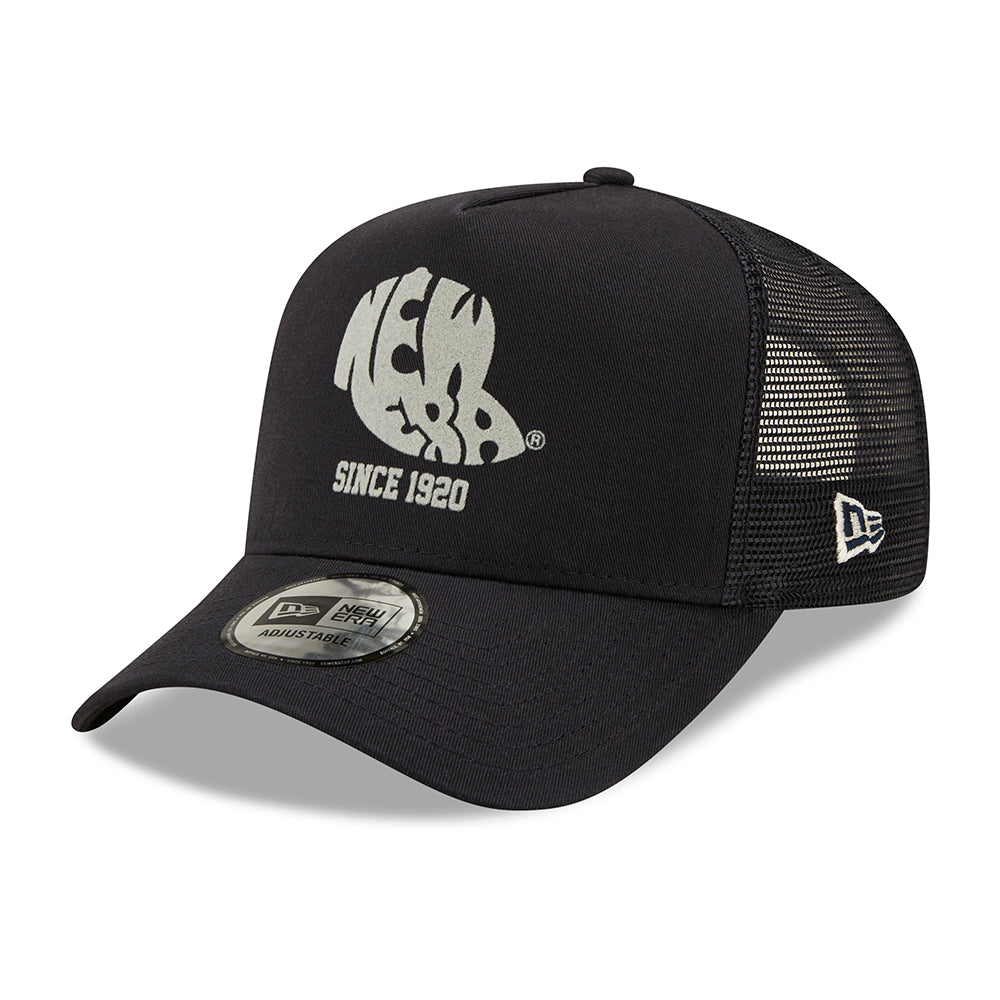 Gorra Trucker 9FORTY A-Frame NE Heritage de New Era - Azul Marino Lavado
