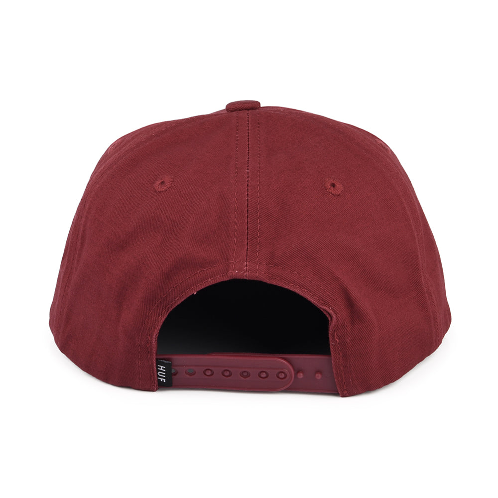 Gorra Snapback Box Logo sin estructurar de HUF - Vino