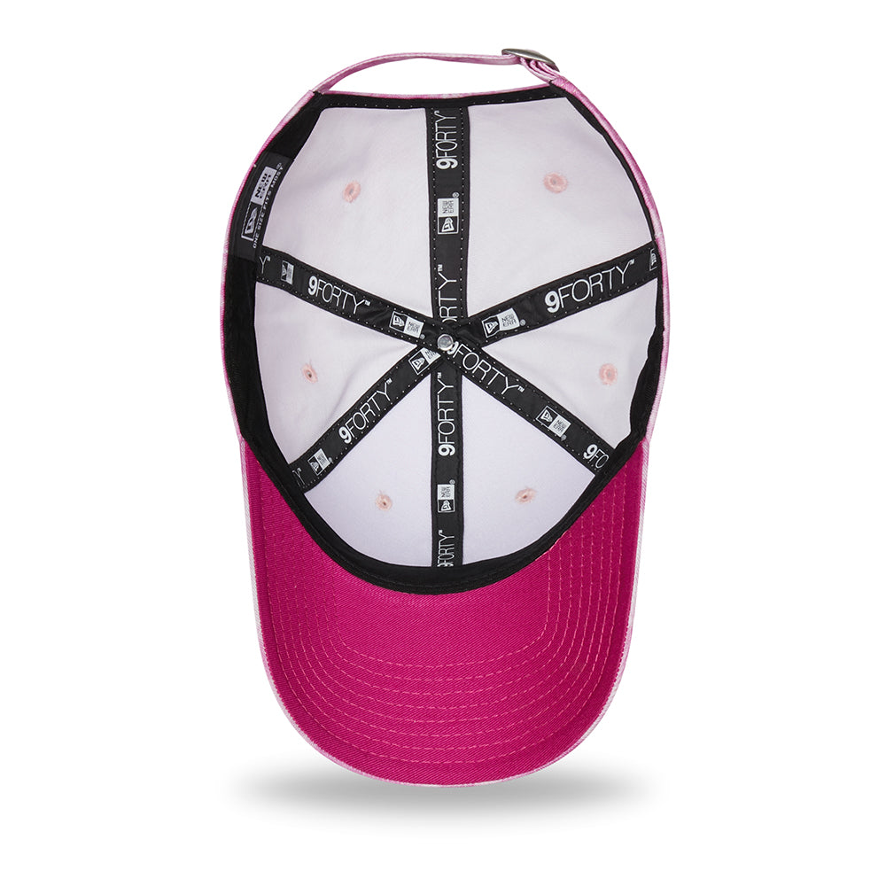 Gorra de béisbol mujeres 9FORTY MLB Tie Dye New York Yankees de New Era - Rosa-Blanco