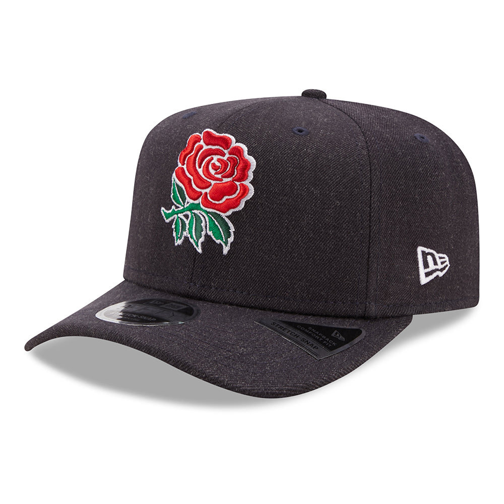 Gorra Snapback 9FIFTY Heather Stretch Snap Rugby Football Union de New Era - Azul Marino