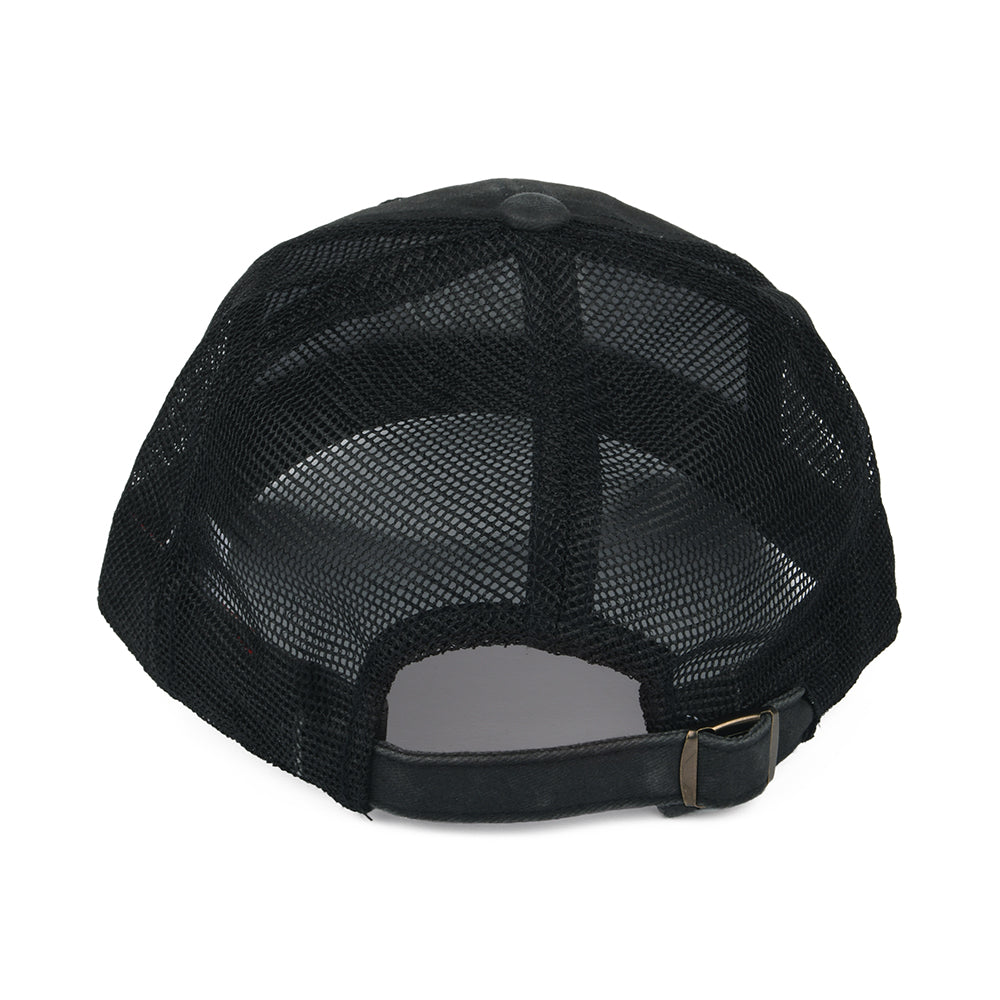 Gorra Trucker Raglan Bones de NASA - Negro Lavado