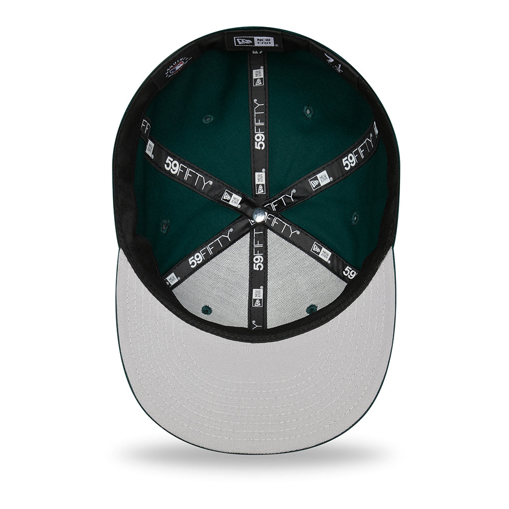 Gorra de béisbol 59FIFTY MLB League Essential New York Yankees de New Era - Verde Oscuro-Negro