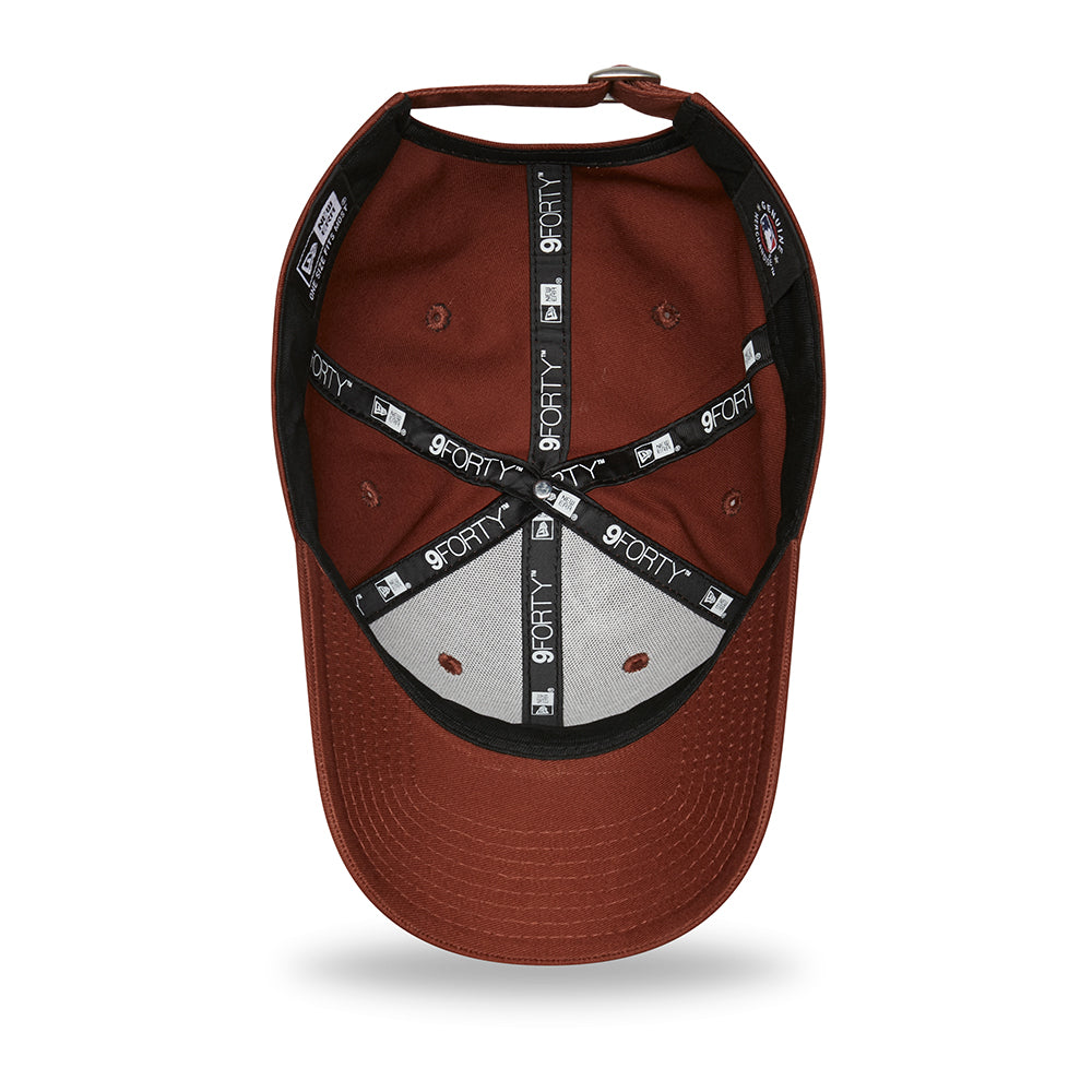 Gorra de béisbol 9FORTY MLB League Essential New York Yankees de New Era - Marrón-Rojo Ladrillo