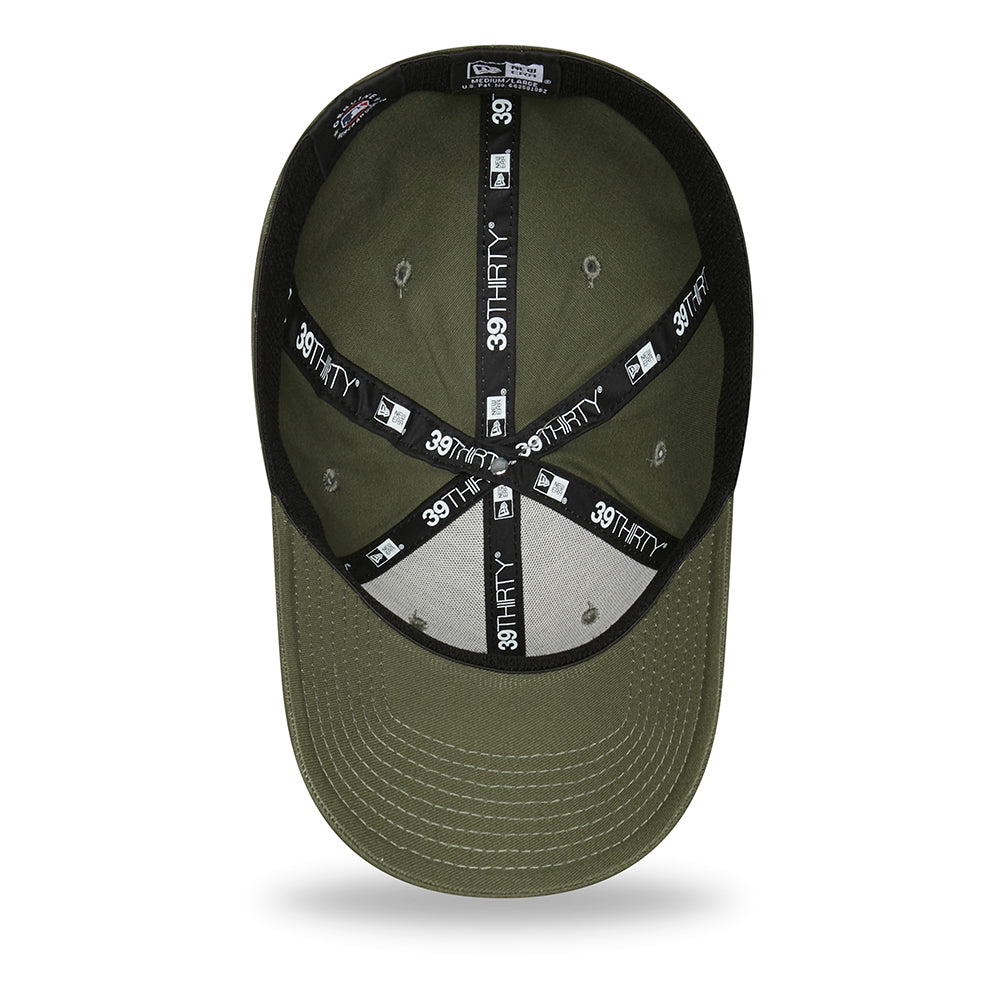 Gorra de béisbol 39THIRTY MLB League Essential I New York Yankees de New Era - Verde Oliva-Marrón
