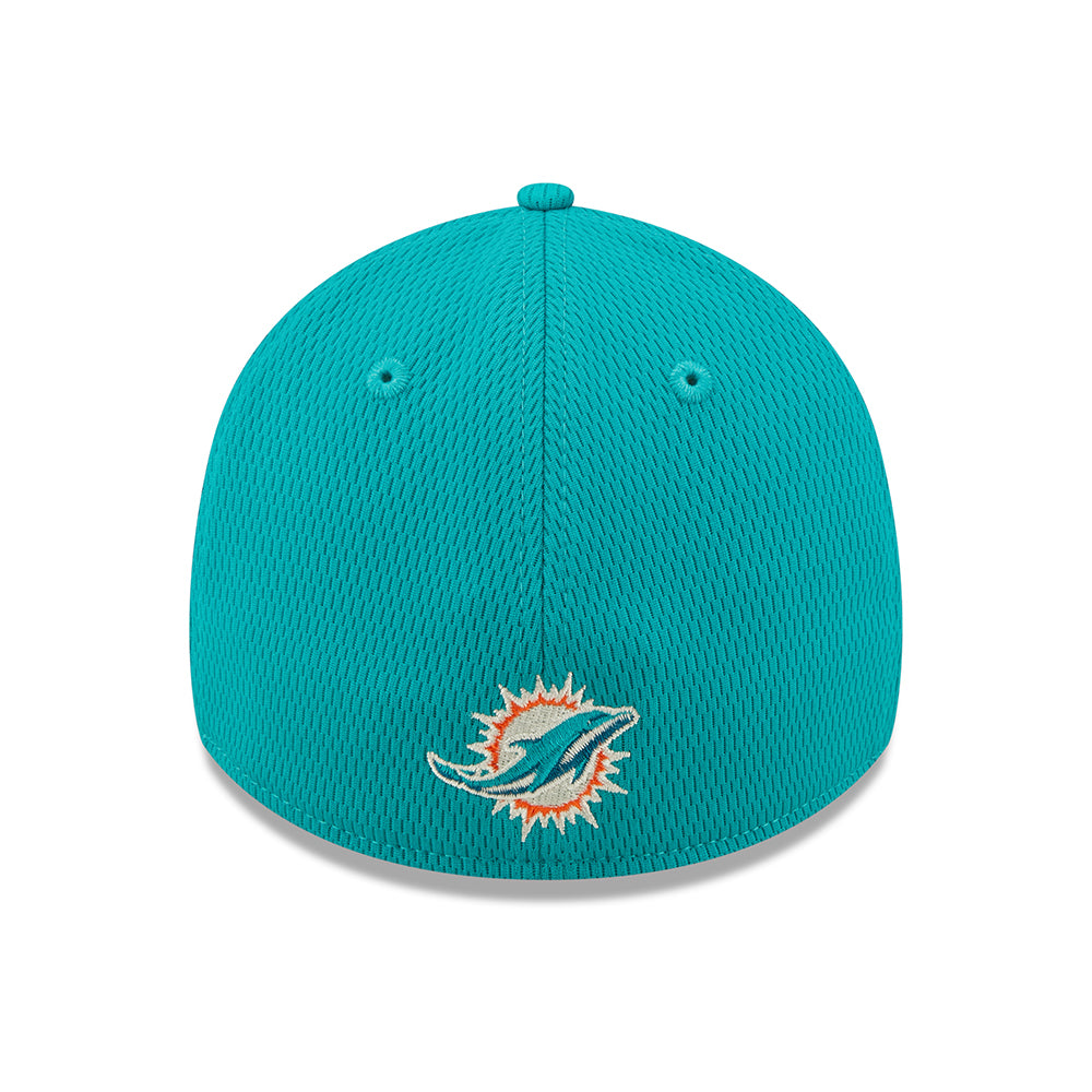 Gorra de béisbol 39THIRTY NFL Sideline On Field Miami Dolphins de New Era - Verde Azulado
