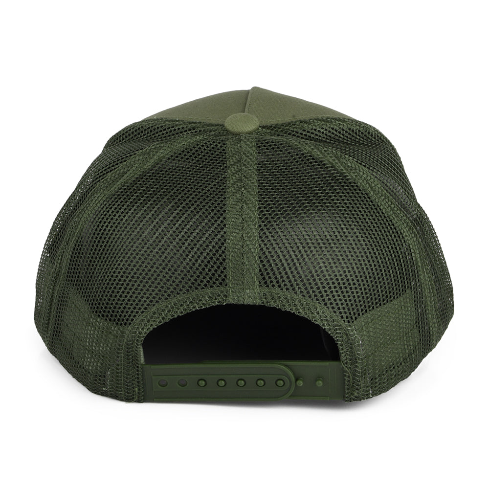 Gorra Trucker Alpha Block NetPlus MP de Brixton - Verde Oliva