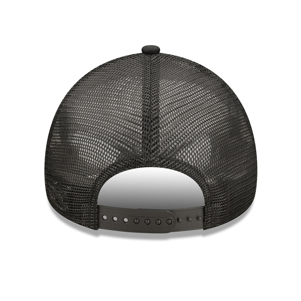 Gorra Trucker 9FORTY A-Frame MLB Tonal Mesh Chicago White Sox de New Era - Negro sobre Negro