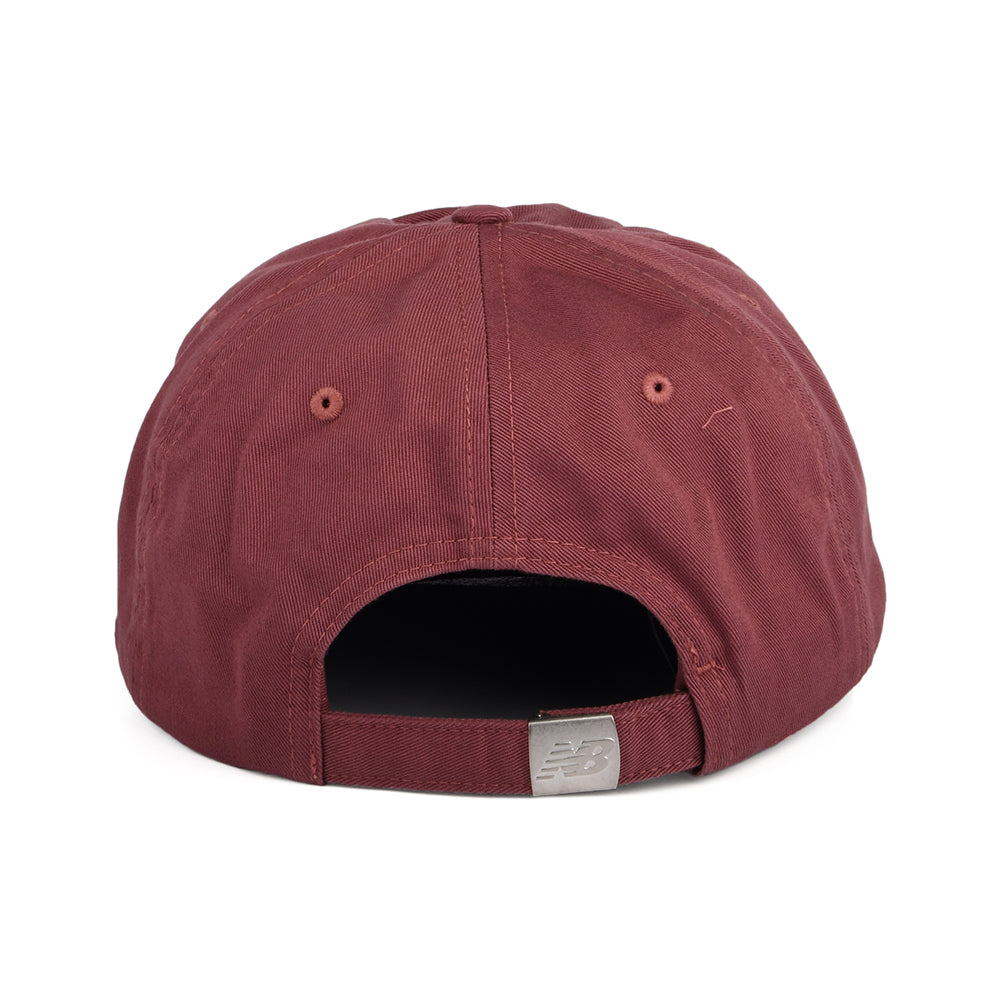 Gorra de béisbol Classic NB visera curvada de New Balance - Burdeos Lavado