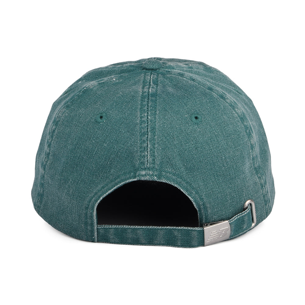 Gorra de béisbol NB Seasonal Classic de algodón lavado de New Balance - Verde Azulado