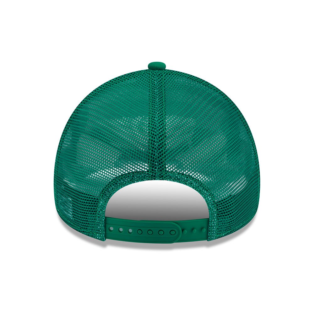 Gorra Trucker A-Frame MLB League Essential L.A. Dodgers de New Era - Malaquita-Blanco
