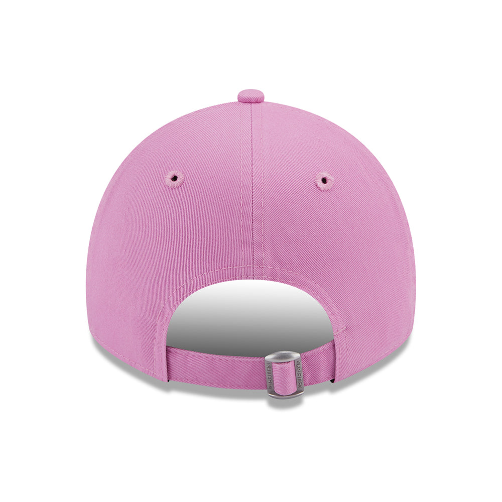 Gorra de béisbol 9TWENTY de algodón lavado de New Era - Rosa-Escarlata