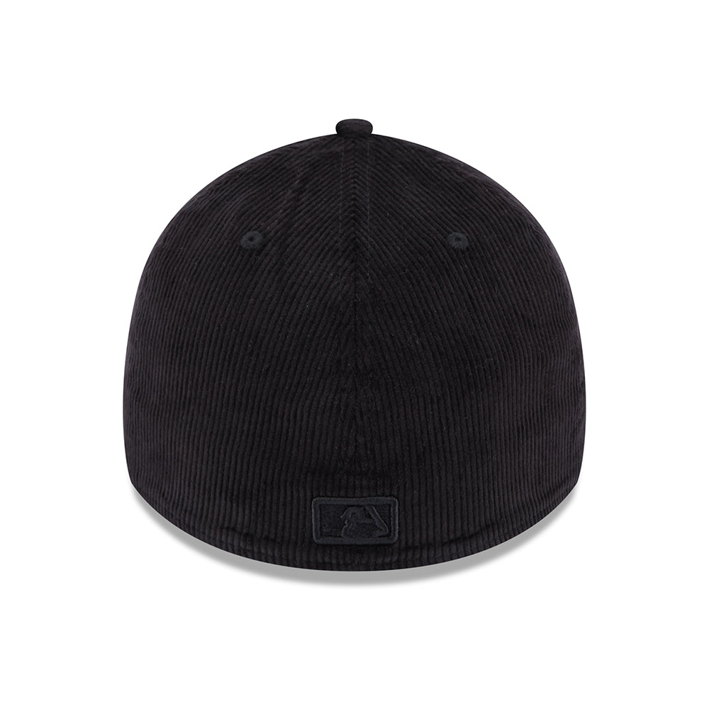 Gorra de béisbol 39THIRTY MLB Cord New York Yankees de New Era - Negro sobre Negro