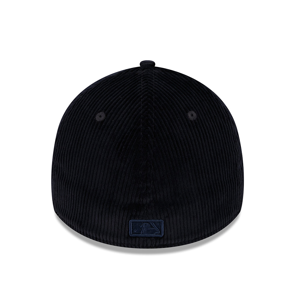 Gorra de béisbol 39THIRTY Cordón ancho de la MLB New York Yankees de New Era - Azul Marino sobre Azul Marino