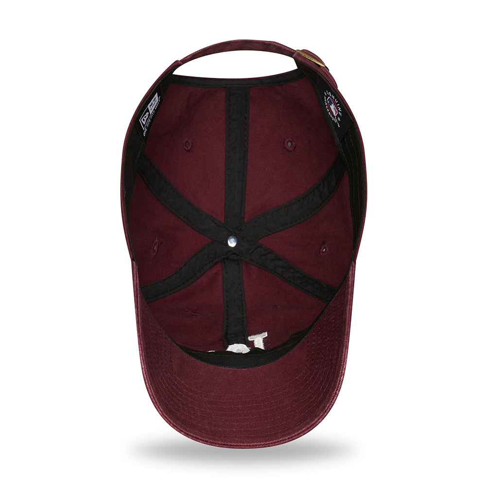 Gorra de béisbol 9TWENTY MLB League Essential L.A. Dodgers de New Era - Granate-Blanco