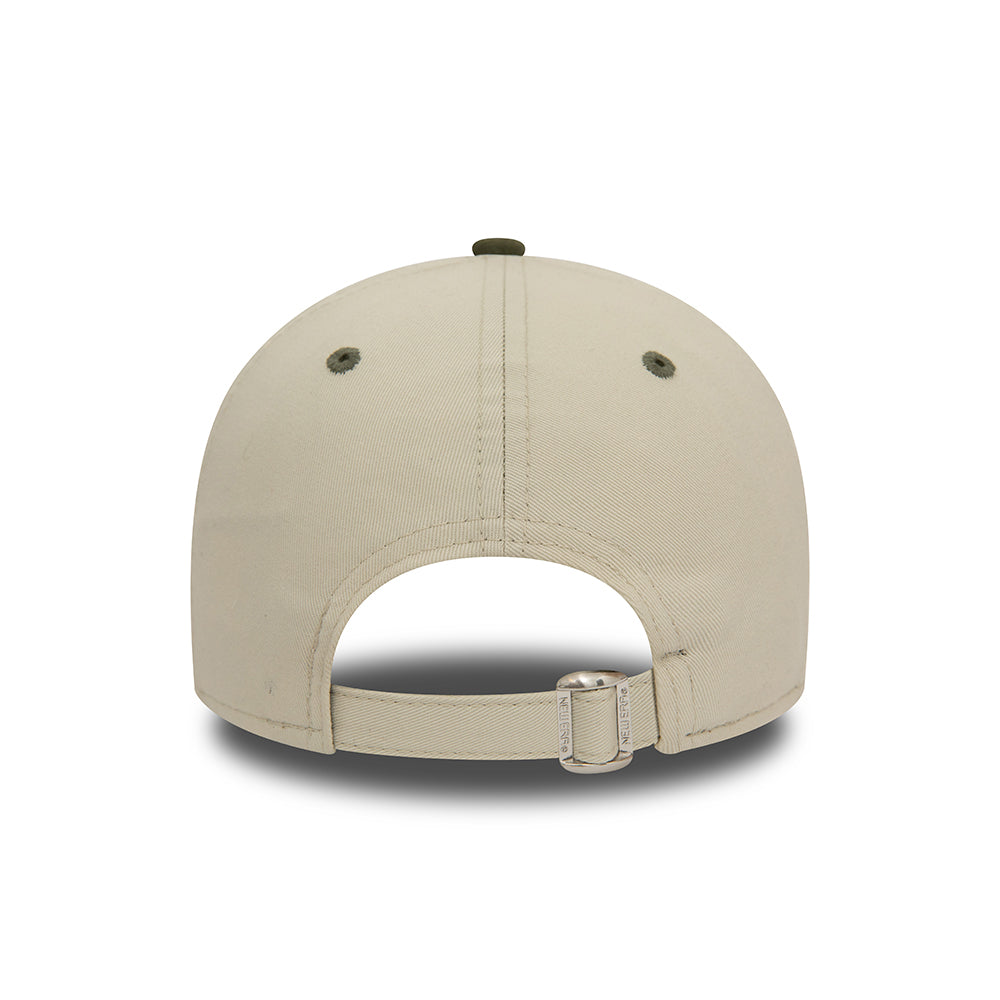 Gorra de béisbol 9FORTY MLB White Crown New York Yankees de New Era - Blanco Marfil-Verde Oliva