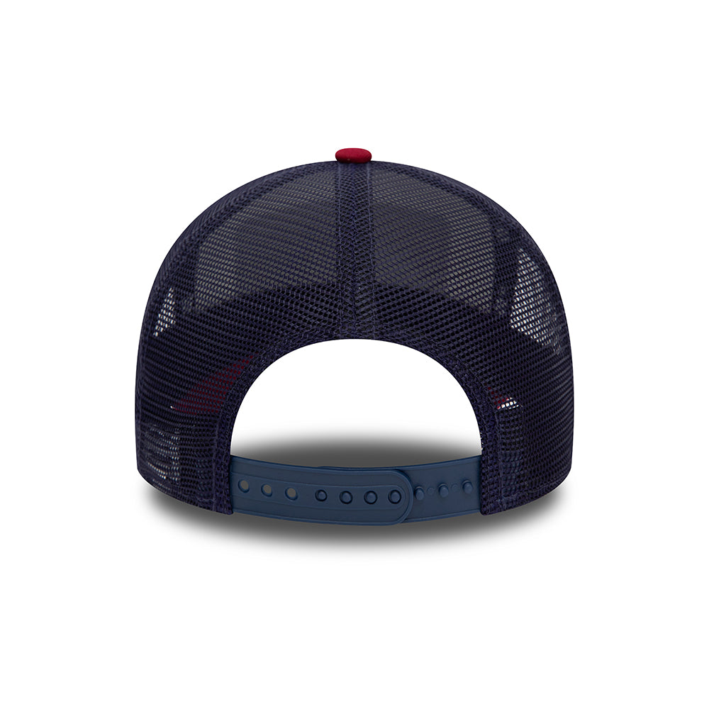 Gorra Trucker A-Frame Patch Colorado de New Era - Blanco-Rojo Cardenal-Azul Marino