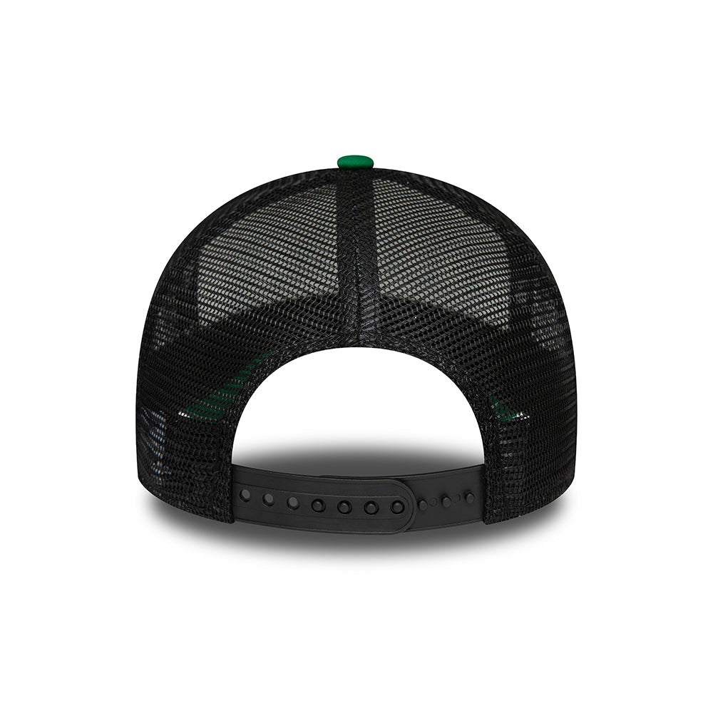 Gorra Trucker A-Frame NBA Retro Boston Celtics de New Era - Blanco-Verde-Negro