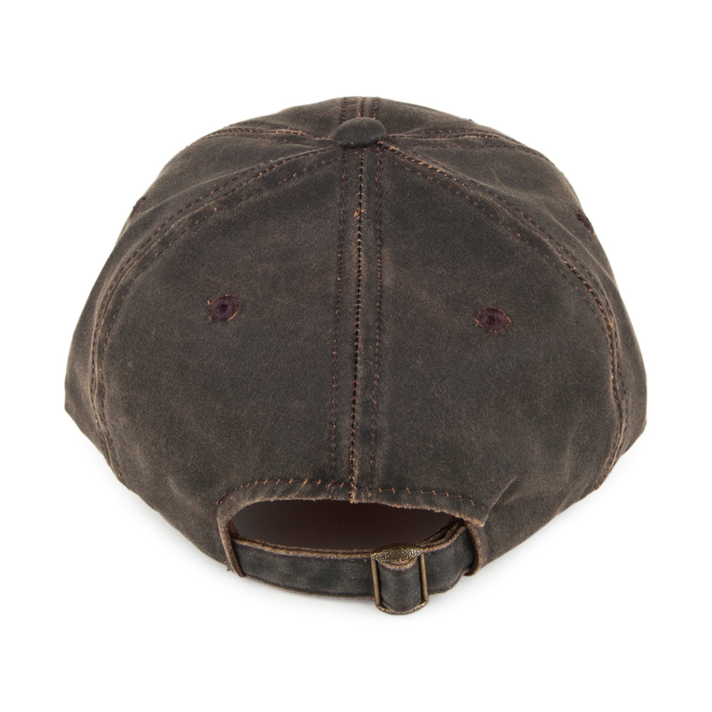 Gorra béisbol de algodón envejecido de Dorfman-Pacific - Marrón