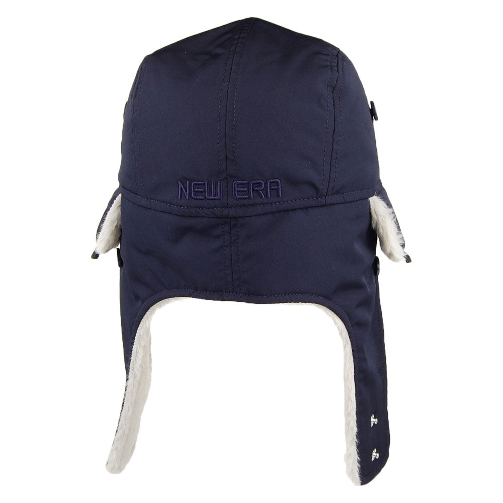 Gorro Aviador de tela Tech de New Era - Azul Marino-Gris