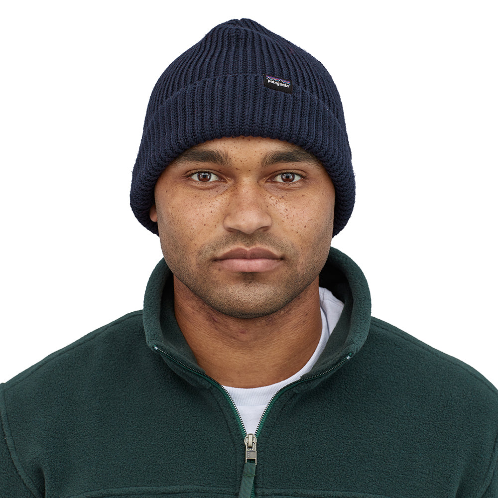 Gorro Beanie Fishermans con vuelta de Patagonia - Azul Marino