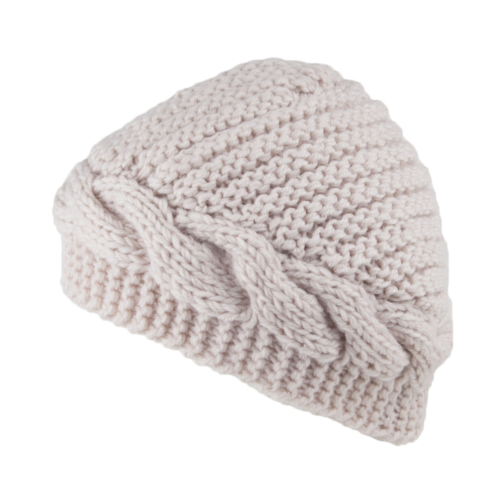 Gorro Beanie Button de Scala - Blanco Marfil