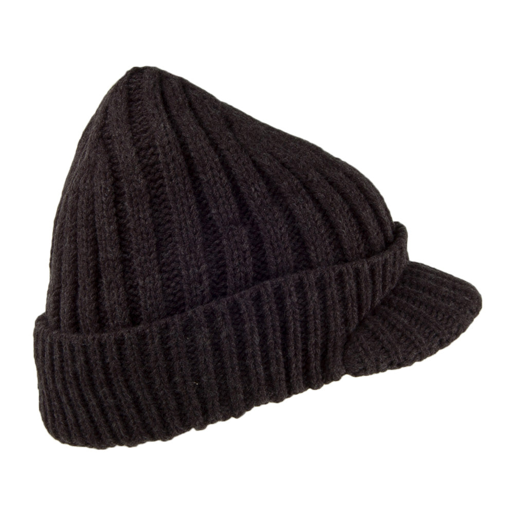 Gorro Beanie con visera Silo de acrílico de Barts - Gris Oscuro