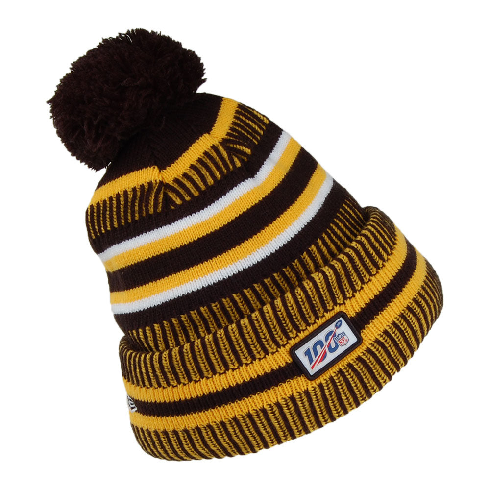 Gorro con pompón NFL On Field tejido Pittsburgh Steelers de New Era - Amarillo-Negro