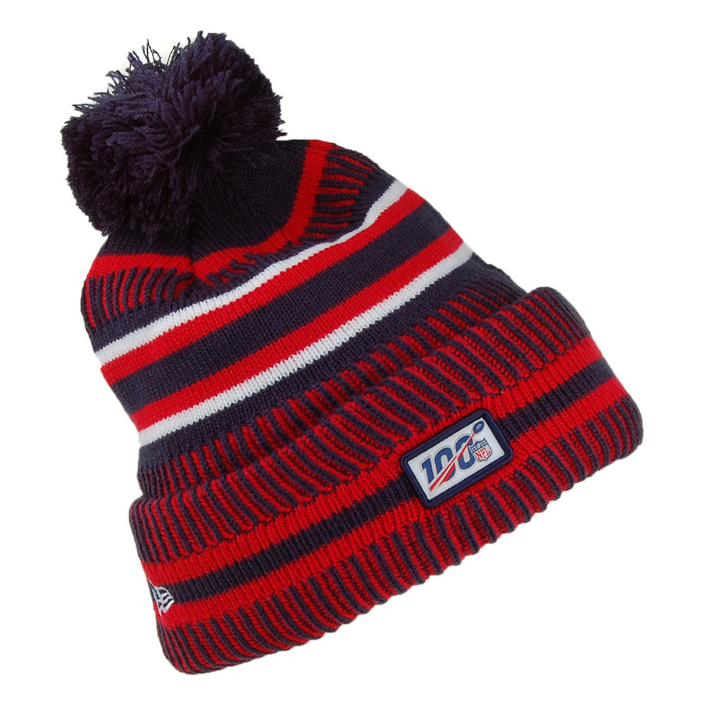 Gorro NFL On Field Knit England Patriots de New Era - Azul Marino-Rojo