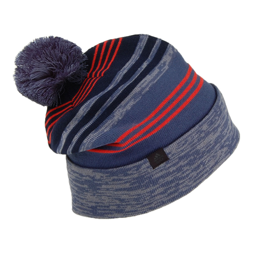 Gorro con Pompón Logo de Adidas - Múltiples tonalidades azules