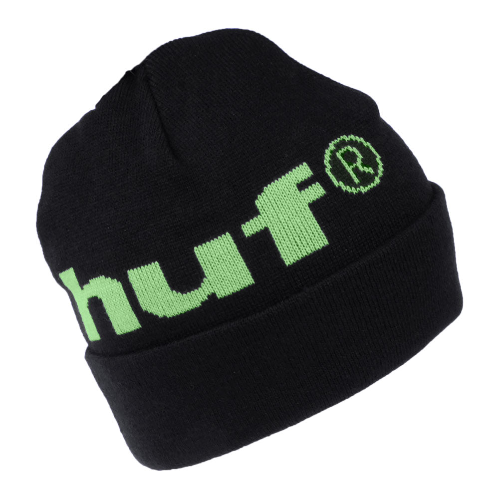Gorro Beanie 98 Logo de HUF - Negro