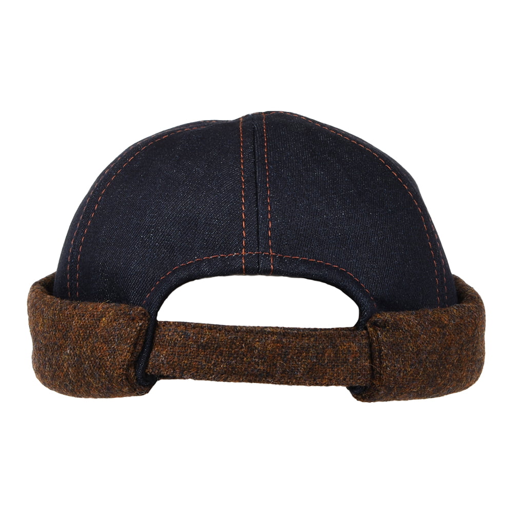 Gorro Beanie Docker de tela vaquera y tweed de Stetson - Vaquero